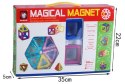 Kolorowe klocki magnetyczne MAGICAL MAGNET 40SZT