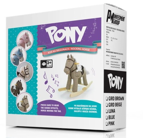 KONIK NA BIEGUNACH Koń Pony Milly Mally Gratis MIŚ