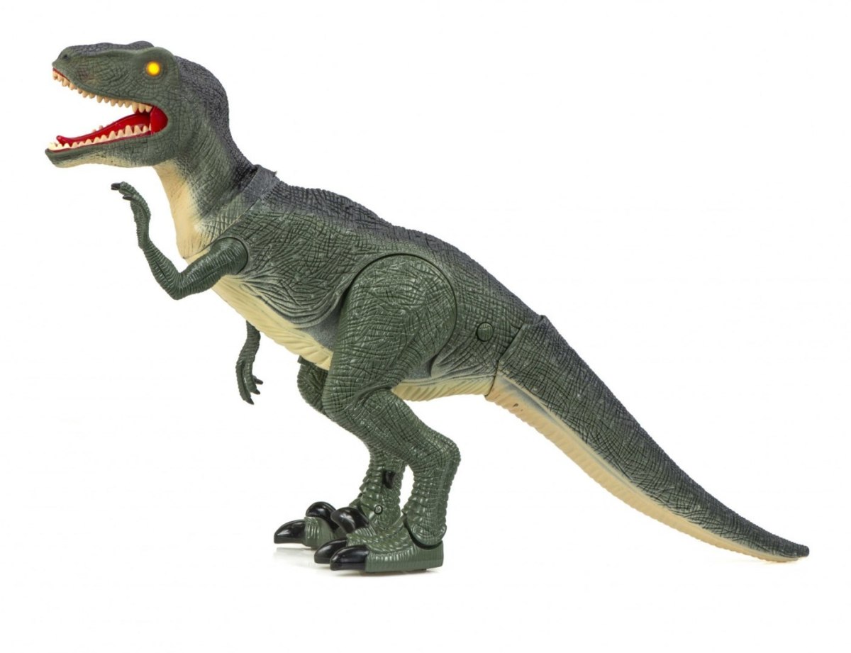 DUŻY Dinozaur ZDALNIE STEROWANY RC dźwięki ŚWIECI