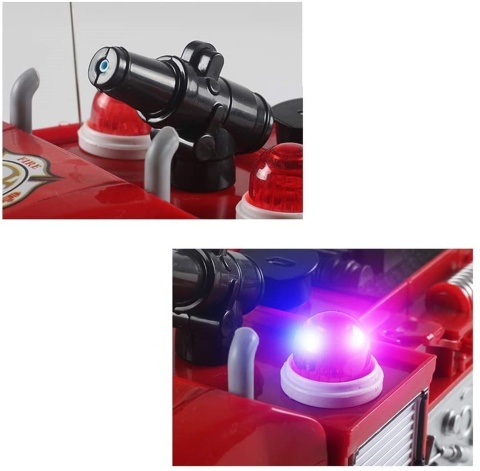 DUŻA STRAŻ POŻARNA WÓZ STRAŻACKI Z ARMATĄ NA WODĘ