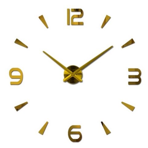 Zegar ścienny duży 80-120cm złoty