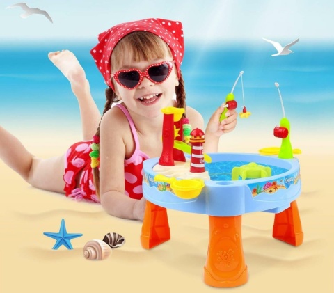 STÓŁ WODNY STOLIK 3w1 Przenośna GRA ŁOWIENIE RYBEK