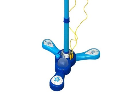 Mikrofony Zestaw Karaoke Niebieski Statyw