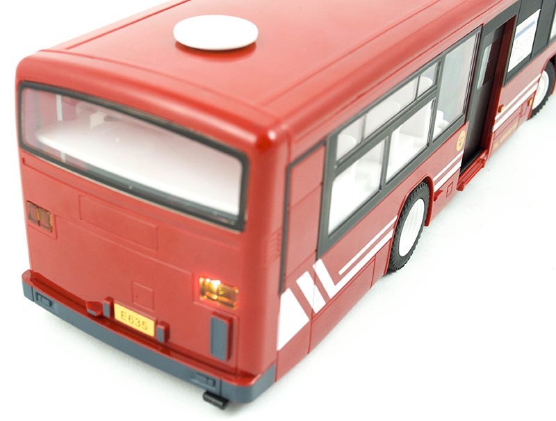 Autobus Zdalnie Sterowany RC z drzwiami czerwony