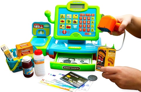 DUŻA EDUKACYJNA SKLEPOWA KASA FISKALNA DLA DZIECI