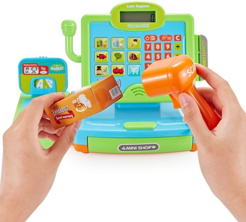 DUŻA EDUKACYJNA SKLEPOWA KASA FISKALNA DLA DZIECI