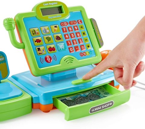 DUŻA EDUKACYJNA SKLEPOWA KASA FISKALNA DLA DZIECI