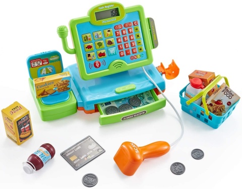 DUŻA EDUKACYJNA SKLEPOWA KASA FISKALNA DLA DZIECI