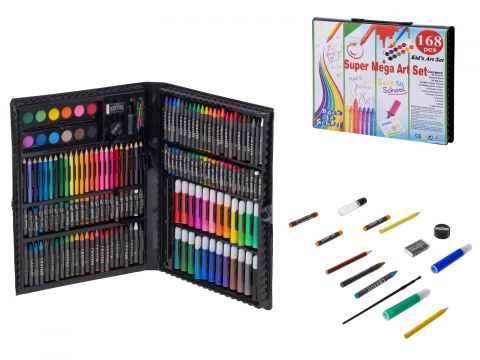 Zestaw plastyczny do malowania w walizce 168el