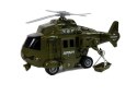 Auto LawetaTransporter Helikopter Wojskowy Dźwięk Światła 1:16
