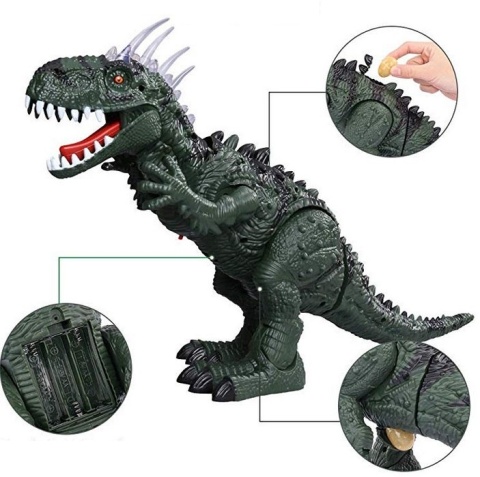 DUŻY Dinozaur Z PROJEKTOREM Ryczy Znosi jaja Chodzi