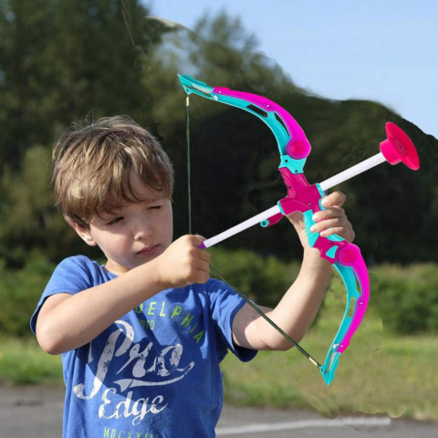 ŚWIECĄCY ŁUK DLA DZIECI KOŁCZAN TARCZA + STRZAŁY