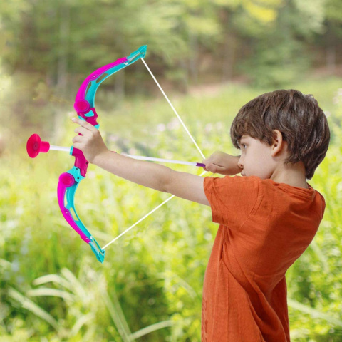 ŚWIECĄCY ŁUK DLA DZIECI KOŁCZAN TARCZA + STRZAŁY