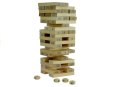 Gra Zręcznościowa Wieża Jenga Drewniana 48 Klocków