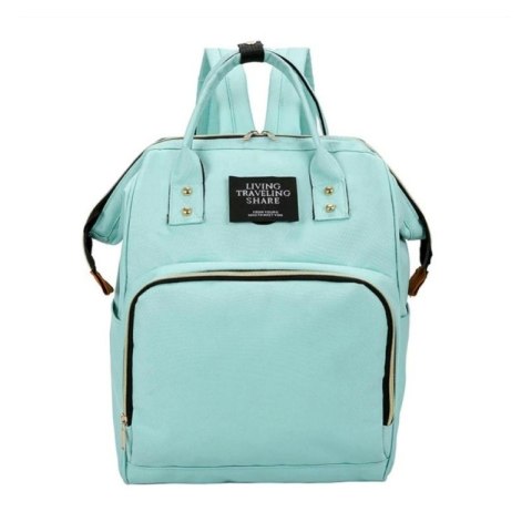 Torba, organizer do wózka pikowany plecak dla mamy Miętowy PLM10M