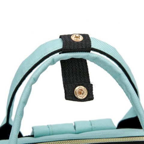 Torba, organizer do wózka pikowany plecak dla mamy Miętowy PLM10M