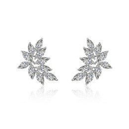 Kolczyki ślubne wiszące z kryształkami stal chirurgiczna KSL70S