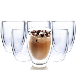 Szklanki termiczne 350 ml do Kawy Latte zestaw 6SZT SZK01KOMPLET