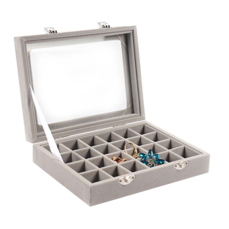 Szkatułka na biżuterię kuferek organizer pudełko PD133SZ