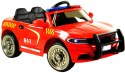 Auto na akumulator dla dzieci mp3 pilot koguty CAR-M-5-CZERWONY