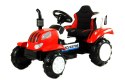 Traktor na akumulator dla dzieci LED MP3 2 silniki TRAK-S-1-CZERWONY