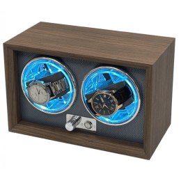 Rotomat szkatułka etui automatyczne na 2 zegarki drewno PD146