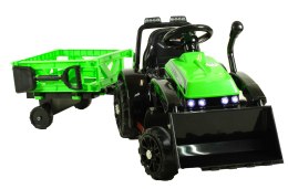 Traktor na akumulator dla dzieci przyczepka pilot TRAK-SX-2-ZIELONY
