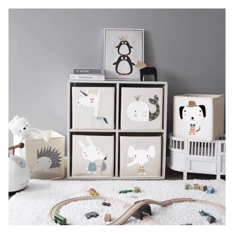 Pojemnik na zabawki sztywny, BOHO, piesek 33x33x33cm OR103WZ1