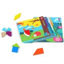 Puzzle edukacyjne Montessori z drewna