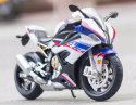 Motocykl Model BMW S1000RR Biały Dźwięki Światła