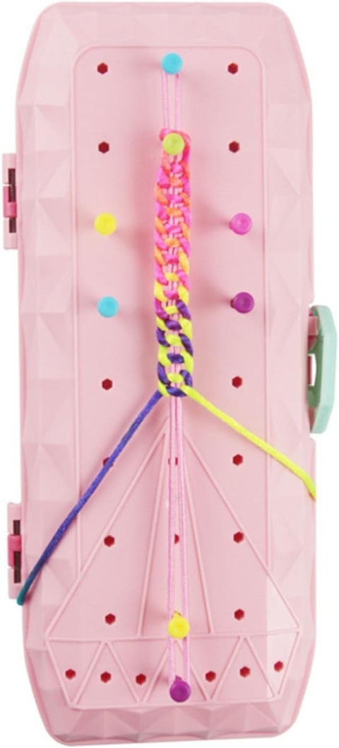 Zestaw do Robienia Bransoletek Pudełko Różowe