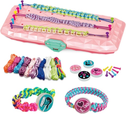 Zestaw do Robienia Bransoletek Pudełko Różowe