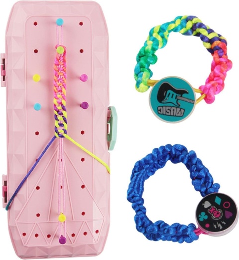 Zestaw do Robienia Bransoletek Pudełko Różowe