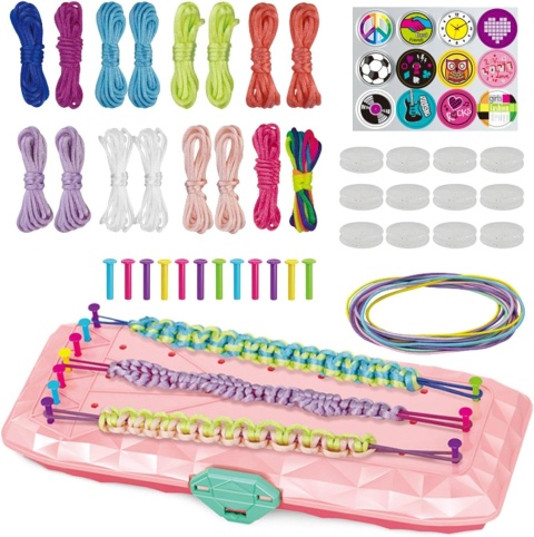 Zestaw do Robienia Bransoletek Pudełko Różowe