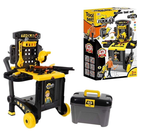 WARSZTAT WÓZEK walizka narzędzia dla dzieci 3w1