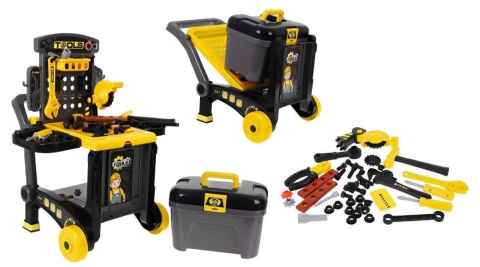 WARSZTAT WÓZEK walizka narzędzia dla dzieci 3w1