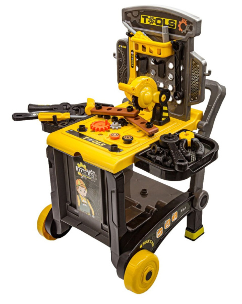 WARSZTAT WÓZEK walizka narzędzia dla dzieci 3w1