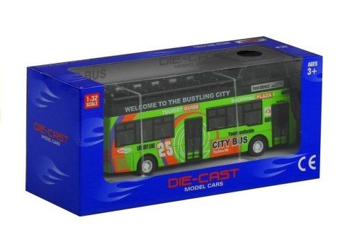 Interaktywny AUTOBUS PIĘTROWY METALOWY Dźwięki