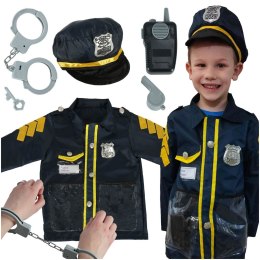 Kostium strój policjant kajdanki