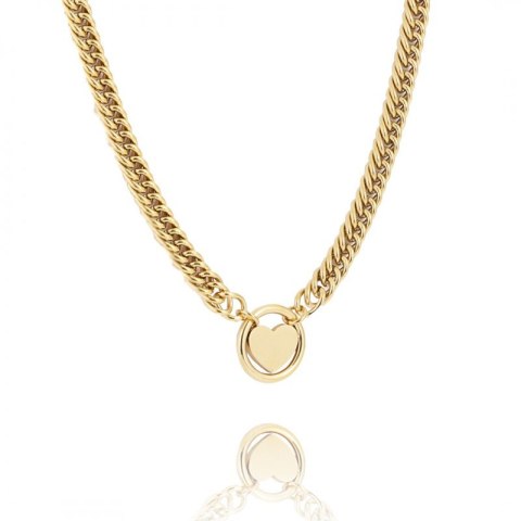Naszyjnik stal chirurgiczna pozłacana 14k gold NST1351