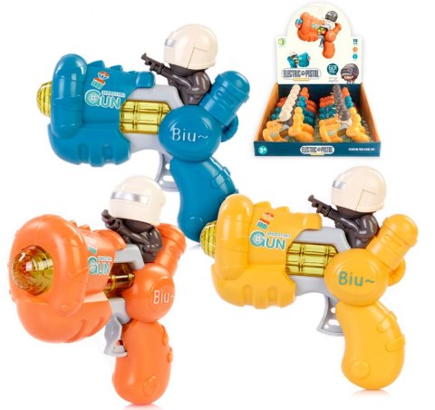 INTERAKTYWNY PISTOLET BROŃ ŚWIATŁO DŹWIĘK