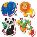 BABY PUZZLE ZESTAW EDUKACYJNY ZOO 16 ELEMENTÓW DLA NAJMŁODSZYCH ROTER KAFER