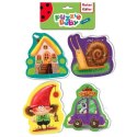 BABY PUZZLE ZESTAW EDUKACYJNY BAJKOWE OBRAZKI GRA DLA DZIECI ROTER KAFER