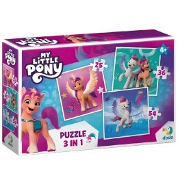 PUZZLE 3w1 MY LITTLE PONY 3 UKŁADANKI W JEDNYM KOLOROWE UKŁADANKI