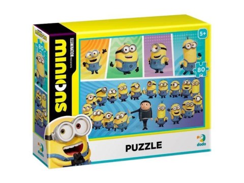 PUZZLE MINIONS MINIONKI 80 ELEMENTÓW KOLOROWA I WESOŁA UKŁADANKA DLA DZIECI