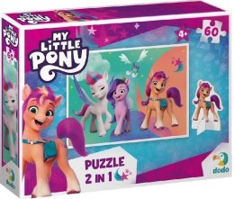 PUZZLE MY LITTLE PONY Z FIGURKĄ KUCYKA UKŁADANKA 60 ELEMENTÓW DLA DZIECI