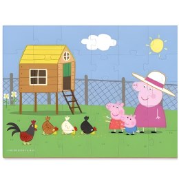 PUZZLE PEPPA PIG ŚWINKA PEPPA 30 ELEMENTÓW UROCZA UKŁADANKA DLA MALUCHÓW