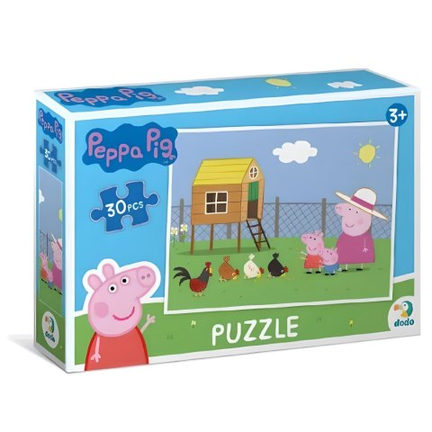 PUZZLE PEPPA PIG ŚWINKA PEPPA 30 ELEMENTÓW UROCZA UKŁADANKA DLA MALUCHÓW