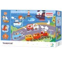 PUZZLE SORTER TRANSPORT NAUKA POPRZEZ ZABAWĘ ŚRODKI TRANSPORTU 18 ELEMENTÓW