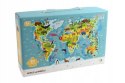 Puzzle Obserw. Mapa Swiata Zwierzat, 80 el. 300133